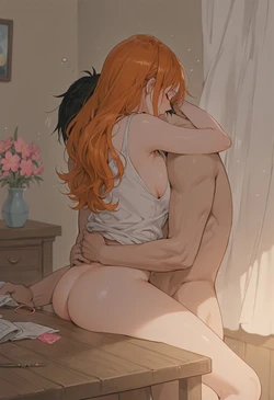 [HenryBoya] Table's Sleeper, Chef's Deeper - Nami's Eyes-Closed, Waist-Pulled Gaze [AI Generated]