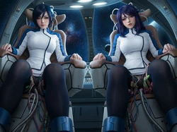 CG Kangoku-Senkan prison battleship lilith Rieri Bishop Naomi Evans [AI Generated]