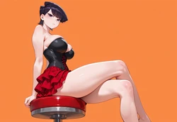 [ANIREALAI] Shouko Komi - Soft in a Red Bubble Skirt (AI Generated)