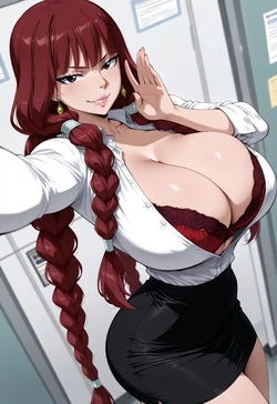 [ANIREALAI] Irene Belserion - Commanding Elegance at the Office (AI Generated)