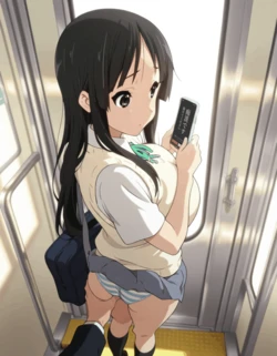 [AI Generated] 秋山澪と電車痴漢