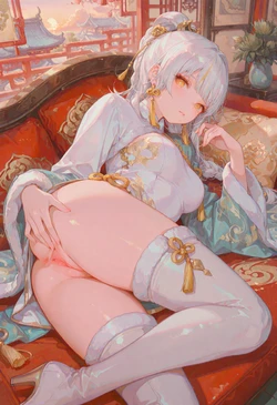 【stykg】Gensin-Zibai - Illustration [AI Generated]