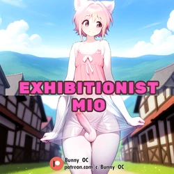 (Patreon)(Bunny_OC) Exhibitionist Mio-Powfooo Character (AI Generated)
