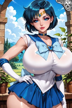 [ByTheBroken1] "Sailor Mercury from "Sailor Moon" [AI Generated]