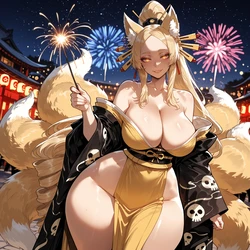 [Miyu] Yasaka: Nine-Tailed Elegance [Ai Generated]