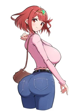 [xenoblade 2] image rule 34 [pyra] [AI Generated]