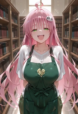 [マイネームルナ] Pregnant Belly Library Series Lala Satin Deviluke [Sample] [AI Generated]