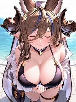 [║] 66 # 胸部 讓我向你展示地球不可撼動的力量❣️ - Miyabi插畫（EW版） - pixiv [║] 66 #おっぱい 揺るがぬ大地の力、お見せしましょう❣️ - 雅さん(EW版)的插畫 – pixiv [AI Generated]