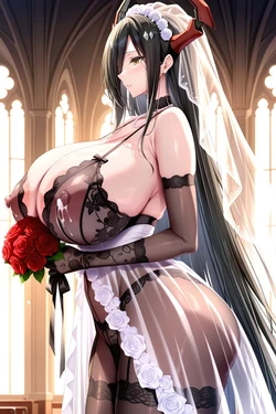 [DZMM绘图测试] 碧蓝航线-腓特烈大帝 婚纱2 [AI Generated]