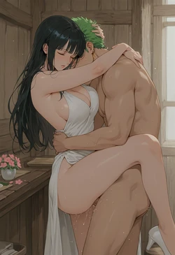 [HenryBoya] Tuxedo Hold, Side-Slit Fold - Robin's Sleeping Offer [AI Generated]