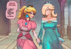 Princesses Peach and Rosalina Birth of an Heir Hoorpy [AI generated]