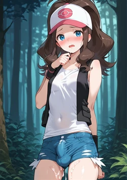 [AgrenSoufer] Futanari Hilda (Pokemon) (Patreon) [AI Generated]