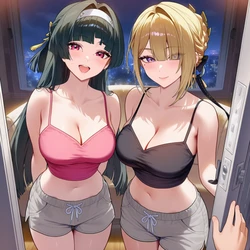 [Pixiv] Freeze (20781968) - Astra & Evelyn: Welcome Home [AI Generated]