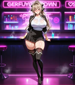 [spe-than] Sento Isuzu at a neon bar (Patreon) [AI Generated]