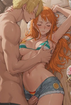 [HenryBoya] Wood Table, Sanji's Fevor - Nami's Sleeping, Expressive Offer [AI Generated]