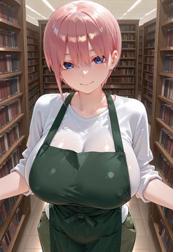 [マイネームルナ] Pregnant Belly Library Series Nakano Ichika [Sample] [AI Generated]