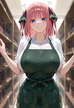 [マイネームルナ] Pregnant Belly Library Series Annie Nakano Nino [Sample] [AI Generated]