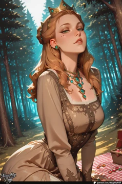 [NaughtyPuff] Anna Henrietta | The Witcher – A Scandalously Intimate Royal Picnic [AI Generated]