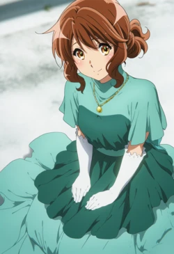 [Ferrappuccino-FPart] (Kumiko・Reina (Dress)) Standing Blowjob ~ Oral Ejaculation (Intense)  [AI Generated]