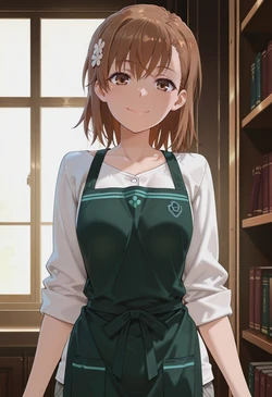 [マイネームルナ] Pregnant Belly Library Series Misaka Mikoto [Sample] [AI Generated]