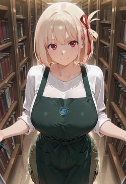 [マイネームルナ] Pregnant Belly Library Series Nishikigi Chisato [Sample] [AI Generated]