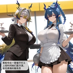 [Allenby]黍+令 (明日方舟) QOS服务生的项圈调教 (97p) [AI Generated]