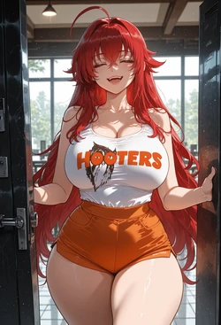 [miyu] Rias Gremory Hooters [AI Generated]