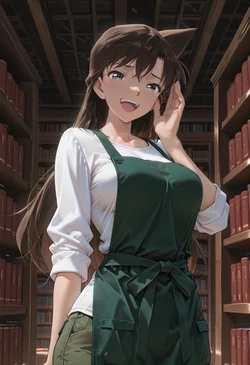 [マイネームルナ] Pregnant Belly Library Series Mouri Ran [Sample] [AI Generated]