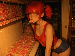 [TrashGer] Redhead lolipop MMF Threesome groupsex [AI Generated]
