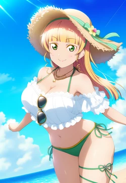 【R-18】+Sumire+Heanna+-+Birthday+Special+-+A+Day+at+the+Beach (Sen-hwa) [Ai generated]