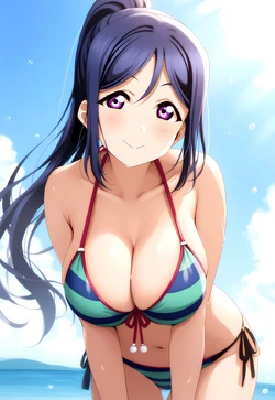 【R-18】Kanan+Matsuura-+Beach (Sen-hwa) [Ai generated]