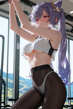 [DreamLine] Working out with my girlfriend (Patreon) [AI Generated]