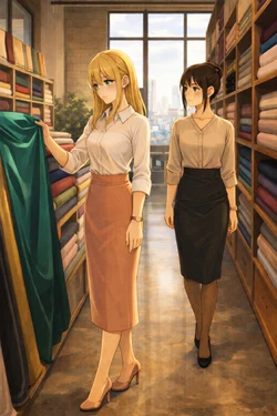Bella and Emma The Emerald Dress [AI Generated]