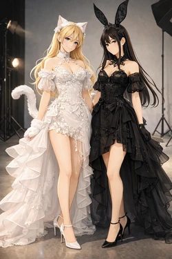 Bella and Emma: Busy Day: Photoshoot Marathon [AI Generated]