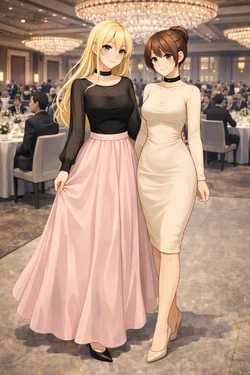 Bella and Emma Conference Dinner [AI Generated]