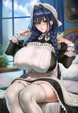[￼Luviagelita Edelfelt] Ouro Kronii (Maid) - HoloLive (Patreon) [AI Generated]