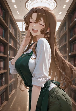 [マイネームルナ] Pregnant Belly Library Series Kudo Yukiko [Sample] [AI Generated]