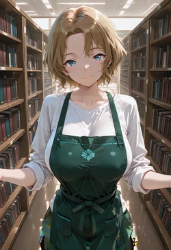 [マイネームルナ] Pregnant Belly Library Serieeons Oooka Momiji [Sample] [AI Generated]