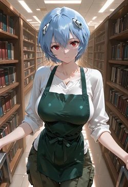 [マイネームルナ] Pregnant Belly Library Series Ayanami Rei [Sample] [AI Generated]