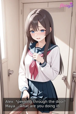 Maya: La Jeune Étudiante Futanari[English][AI Generated]