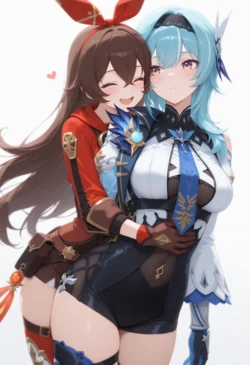 [NP1Ai] Amber x Eula [AI Generated]