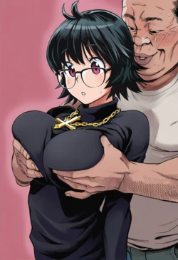 [Pixiv] あいうえおっぱい/Aiue oppai (120839140) - Shizuku Having her Breasts Fondled [AI Generated]