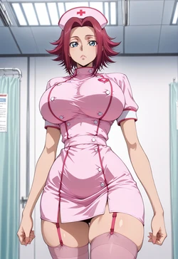 [ANIREALAI] Kallen Kozuki - Rebel Nurse Aesthetic (AI Generated)
