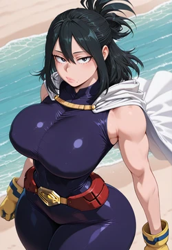 [ANIREALAI] Nana Shimura - Heroic Grace by the Shore (AI Generated)