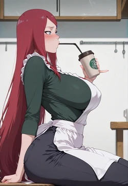 [ANIREALAI] Kushina Uzumaki - Warmth in White Apron (AI Generated)