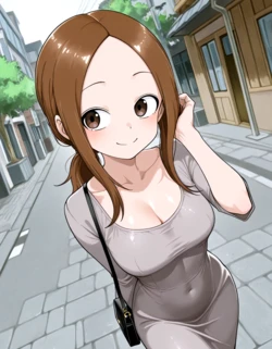 [ド夏/donatsu] [Demon Slayer] [Takagi-san] Takagi-san in VR games and reality [AI Generated]