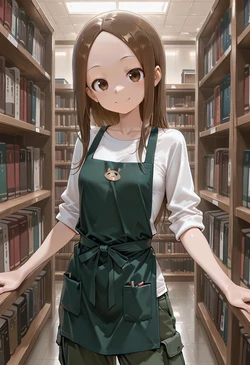 [マイネームルナ] Pregnant Belly Library Series Takagi-san [Sample] [AI Generated]
