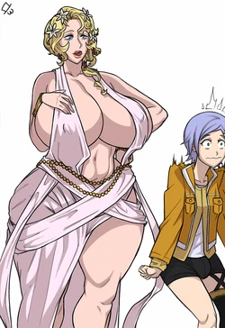 [SirWankies] Aphrodite getting her hands on Göll, or rather her ass. (Record of Ragnarok)