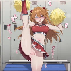 [kkoi] チアリーダー部のアスカ Asuka cheerleader (53p) [AI Generated]