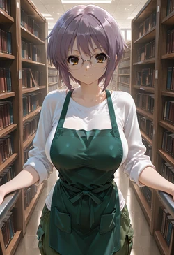 [マイネームルナ] Pregnant Belly Library Series Nagato Yuki [Sample] [AI Generated]